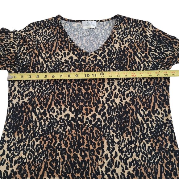 Byer California Women’s Animal Print Vintage 3/4 Sleeve Top Blouse Size L - Picture 6 of 7